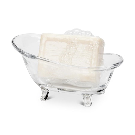 Abbott Collection 6 in. Bathtub Soap Dish, Clear AB-27-BLISS